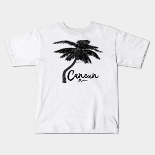 Cancun, Mexico Palm Tree Kids T-Shirt